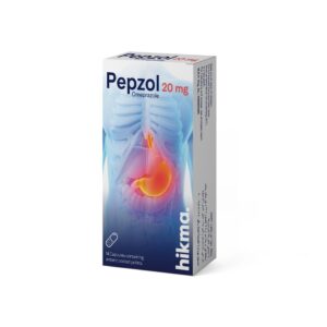 PEPZOL 20 mg Capsule, proton pump inhibitor, treatment for acid reflux and gastric ulcers
