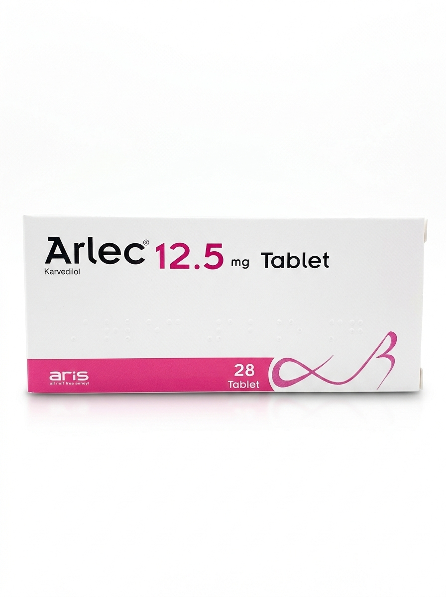 ARLEC 12.5 mg tablet containing carvedilol used for high blood pressure and heart failure