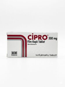 CiPRO® 500 mg Ciprofloxacin film-coated tablet blister pack
