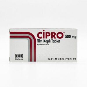 CiPRO® 500 mg Ciprofloxacin film-coated tablet blister pack