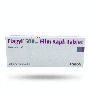 Flagyl 500 mg tablet containing metronidazole used for bacterial and parasitic infections