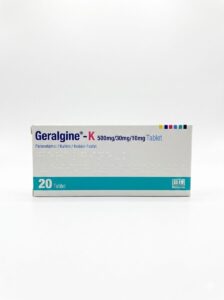 Geralgine K 500 mg paracetamol caffeine codeine tablet