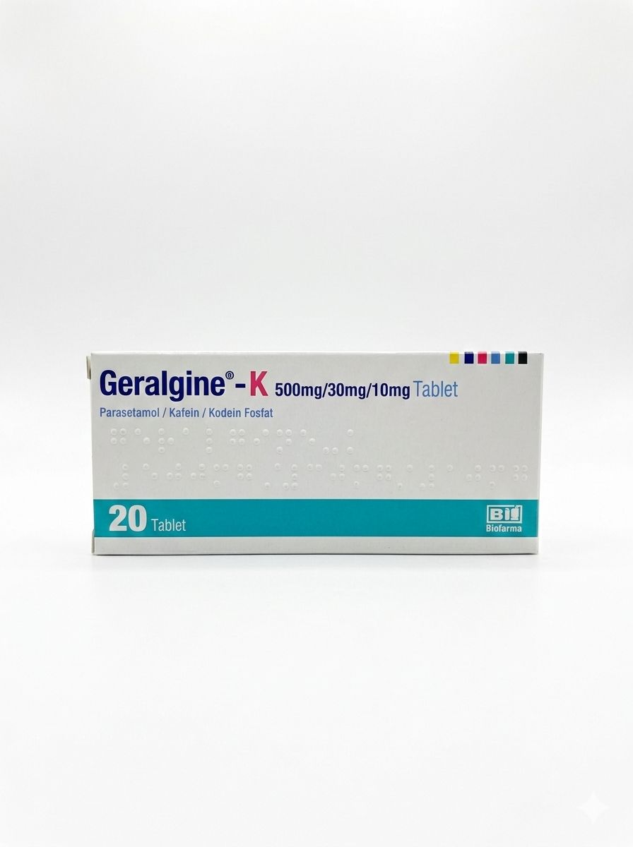 Geralgine K 500 mg paracetamol caffeine codeine tablet