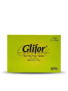 Glifor 850 mg metformin HCl film tablet