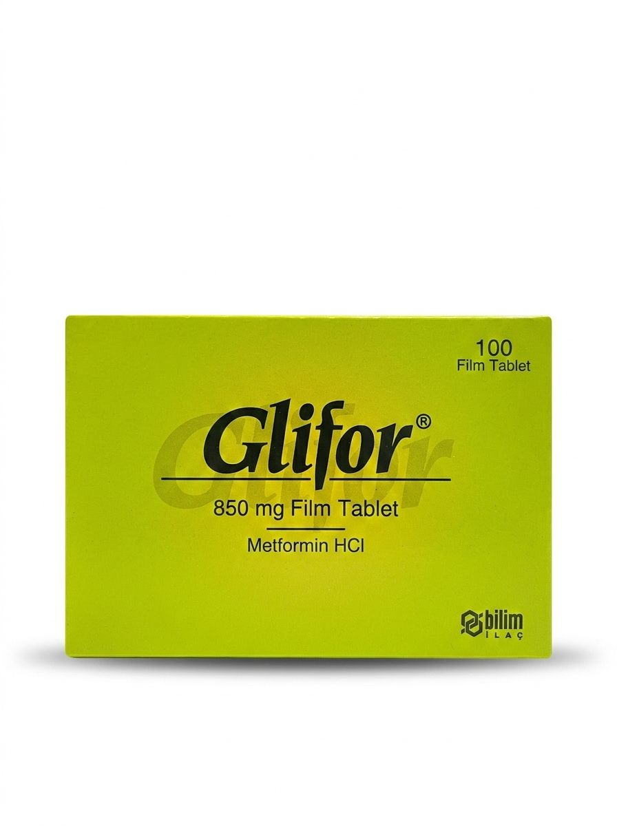 Glifor 850 mg metformin HCl film tablet
