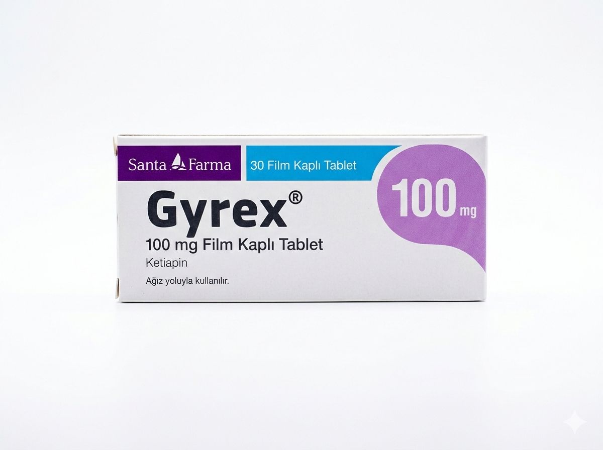 Gyrex 100 mg quetiapine film coated tablet