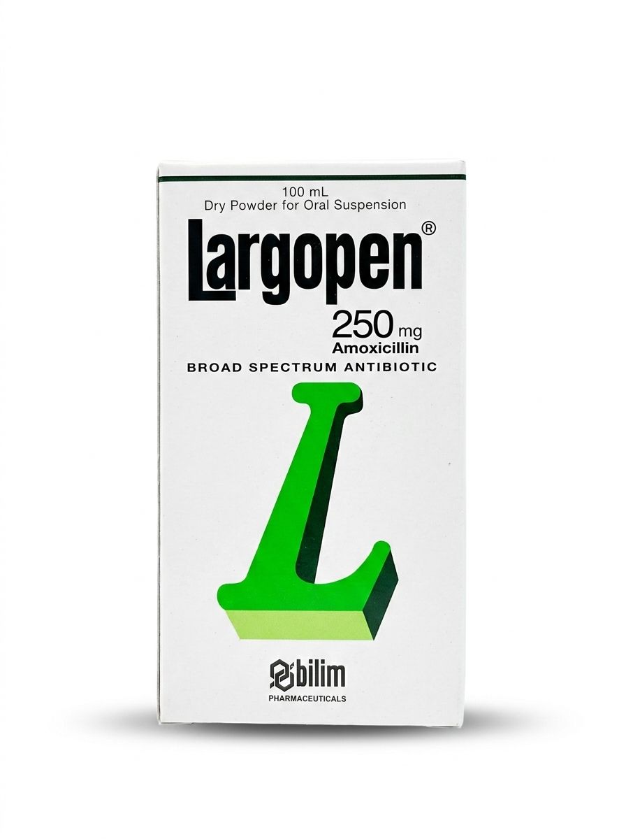 Largopen 250 mg amoxicillin dry powder for oral suspension
