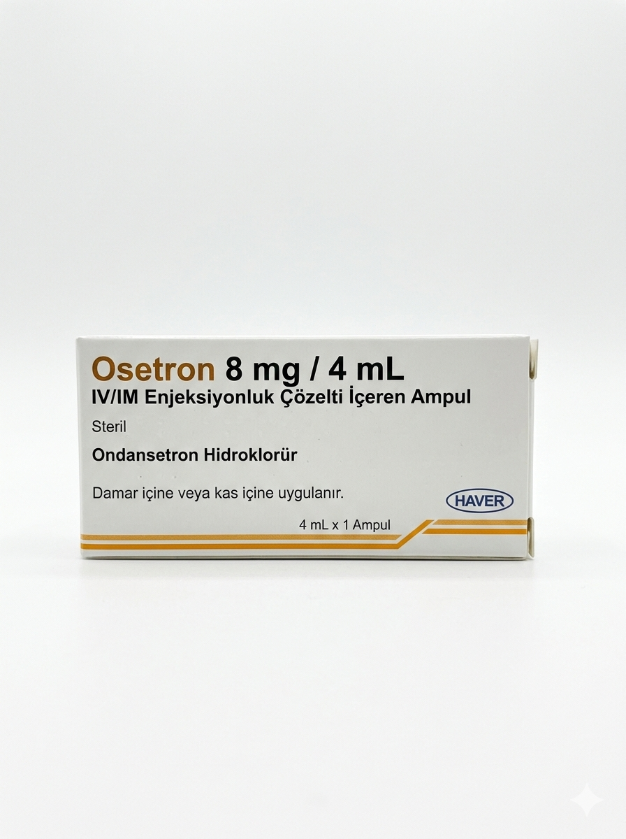 Osetron® 8 mg 4 mL injection containing ondansetron hydrochloride used for nausea and vomiting treatment