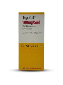 Tegretol® 100 mg/5 mL carbamazepine oral suspension bottle packaging