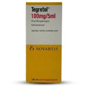 Tegretol® 100 mg/5 mL carbamazepine oral suspension bottle packaging