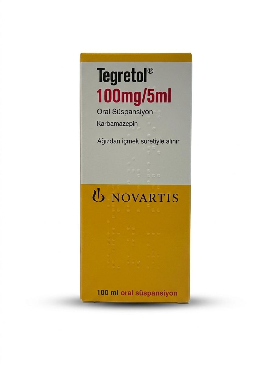 Tegretol® 100 mg/5 mL carbamazepine oral suspension bottle packaging