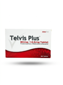 Telvis Plus® 80 mg / 12.5 mg tablet containing telmisartan and hydrochlorothiazide used for hypertension treatment