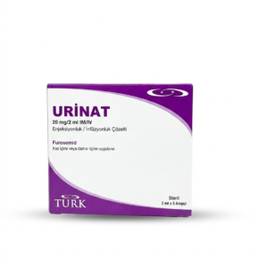 URİNAT® 20 mg 2 mL injection containing furosemide used to treat edema and fluid retention